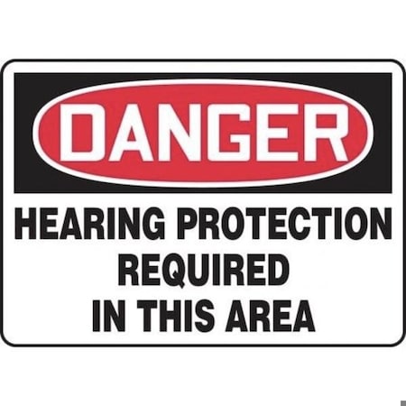 Accuform OSHA DANGER SAFETY SIGN HEARING MPPE220VA MPPE220VA